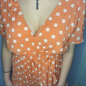 Orange Romper